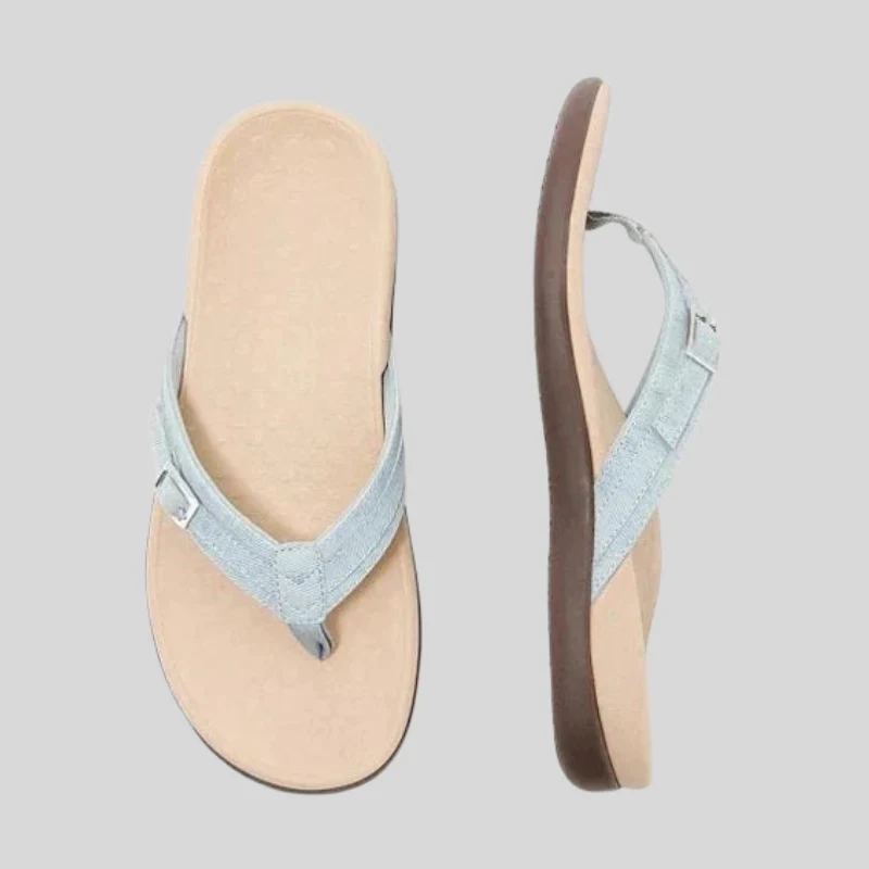 Sandales tongs femme à boucle élégante