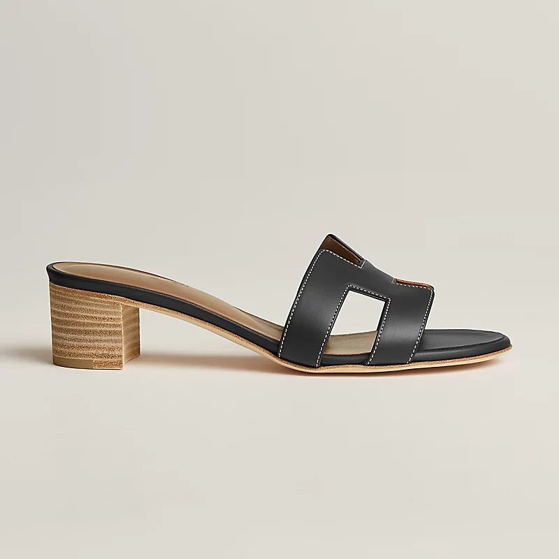 Sandales femme à enfiler avec talon carré