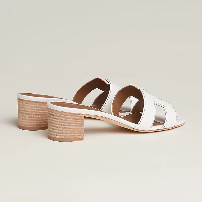 Sandales femme à enfiler avec talon carré