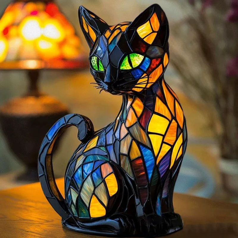 Veilleuse LED Inspirée d’un Chat pour Éclairage Intérieur