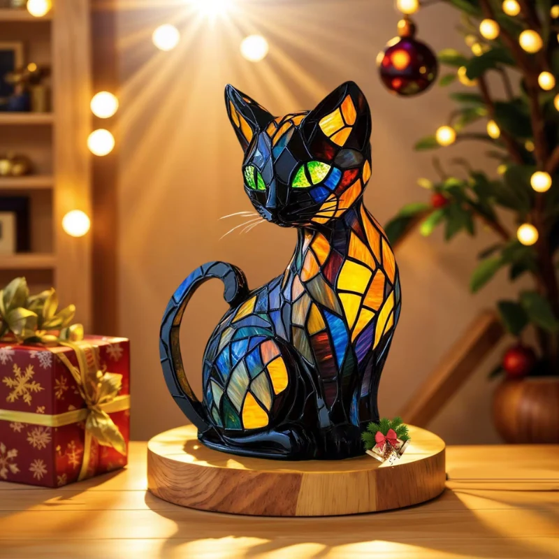 Veilleuse LED Inspirée d’un Chat pour Éclairage Intérieur