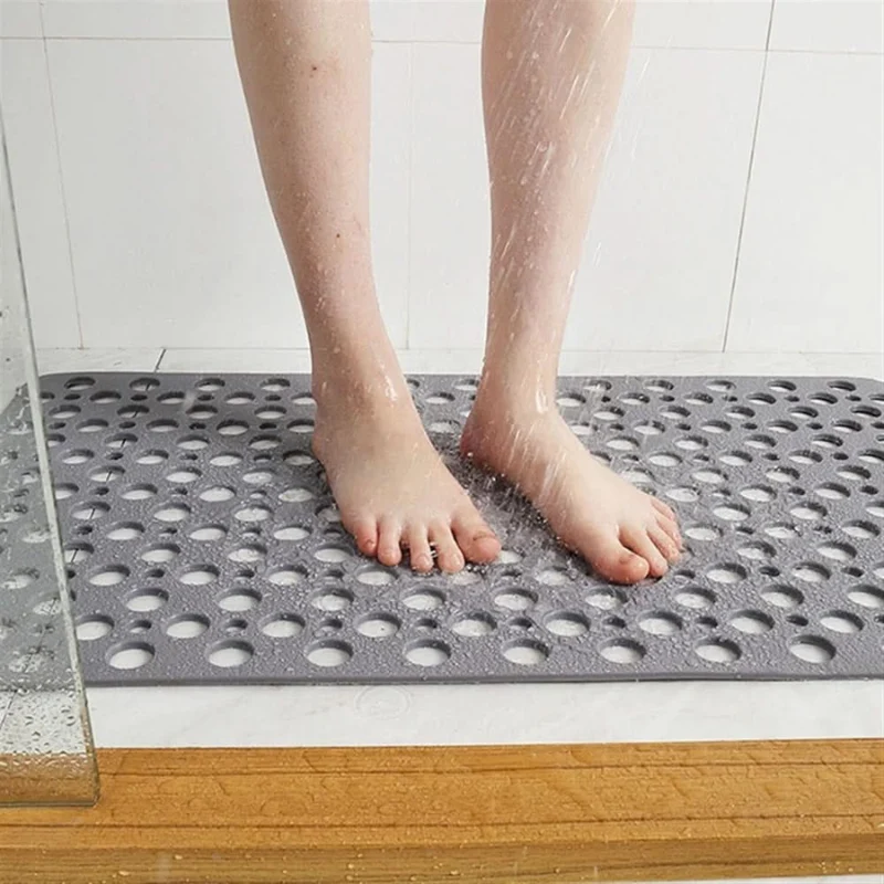 Tapis de Douche Rectangulaire avec Surface Antidérapante