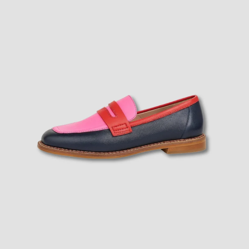 Mocassins Femme à Enfiler avec Semelle Plate