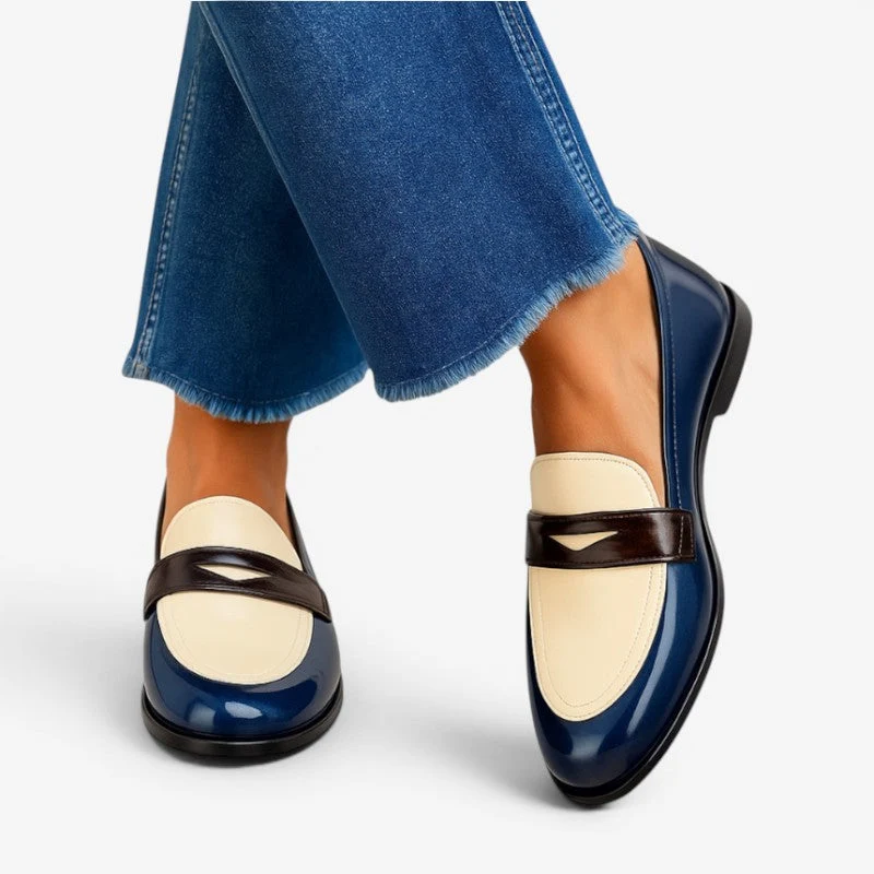 Mocassins Femme à Enfiler avec Semelle Plate