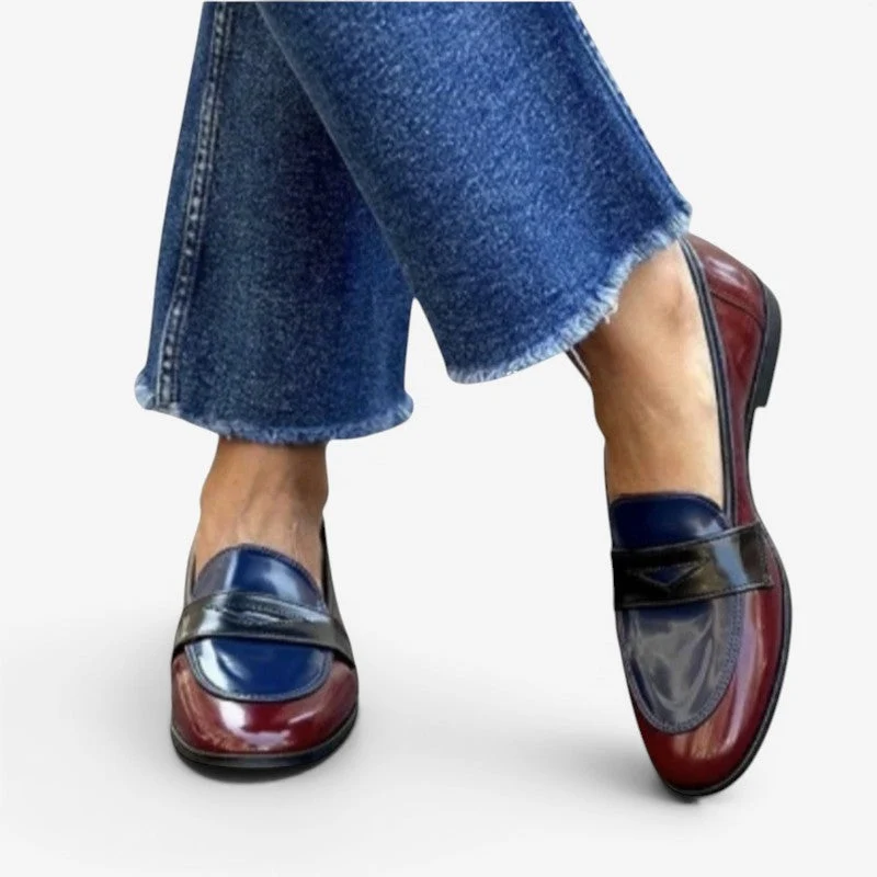 Mocassins Femme à Enfiler avec Semelle Plate