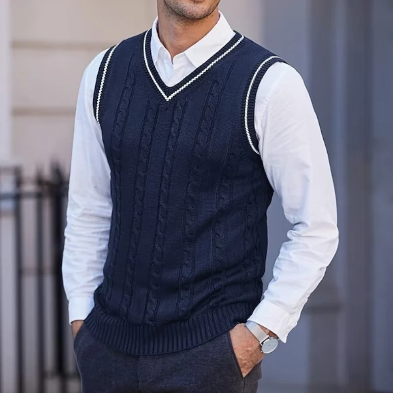 Gilet Homme Col V Sans Manches