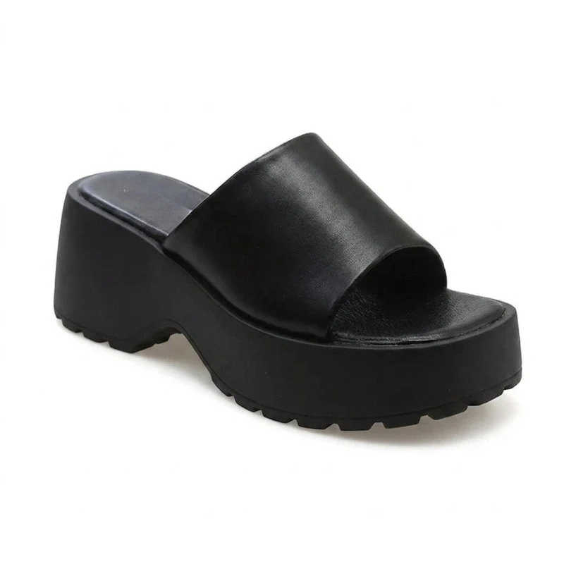 Sandales à talon compensé avec bride réglable