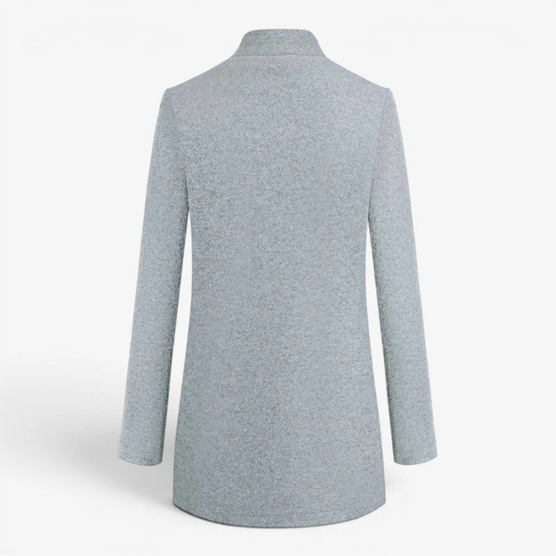 Manteau slim à manches longues avec col à revers