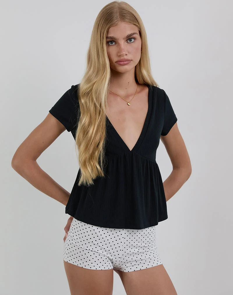 Short Eunia en Micro Polka White