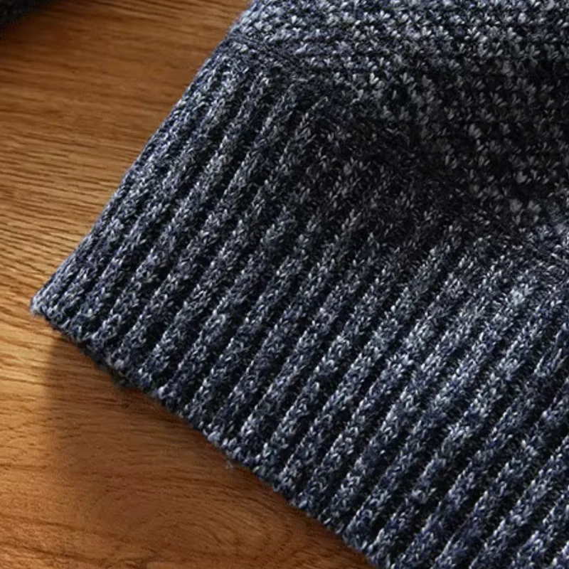 BRICE - Pull à col montant zippé pour hommes