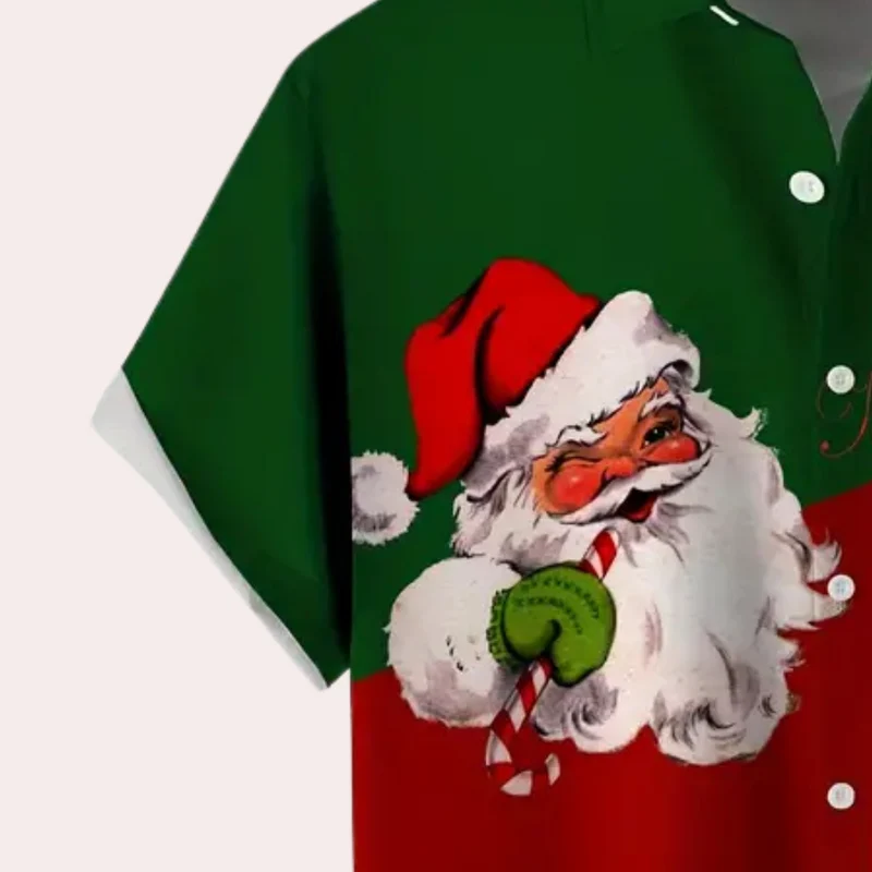 DAVID - Chemise de Noël le Père Noël pour Hommes