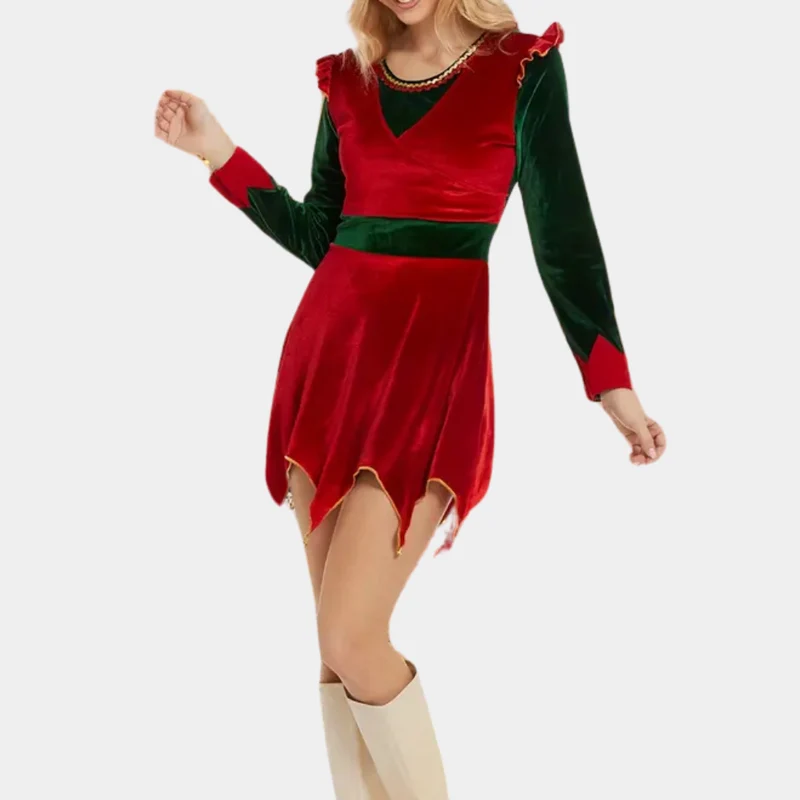 CHARLIZE - Robe de Costumée de Lutin pour Femmes