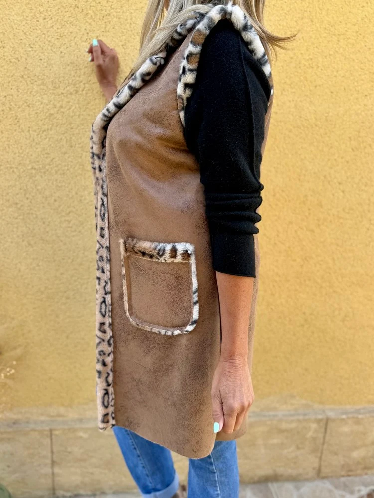 Veste longue Tania camel