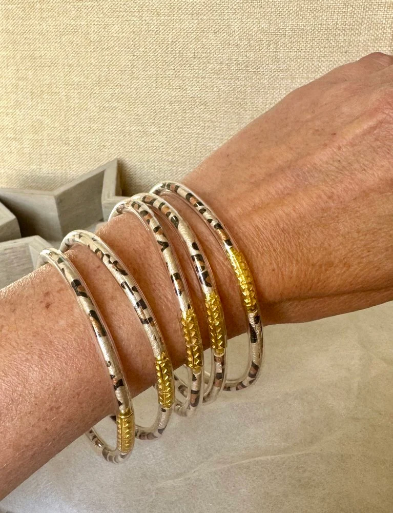 Bracelet Jonc Léo camel