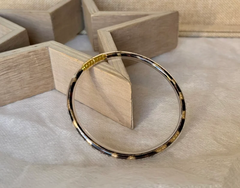 Bracelet Jonc Léo doré