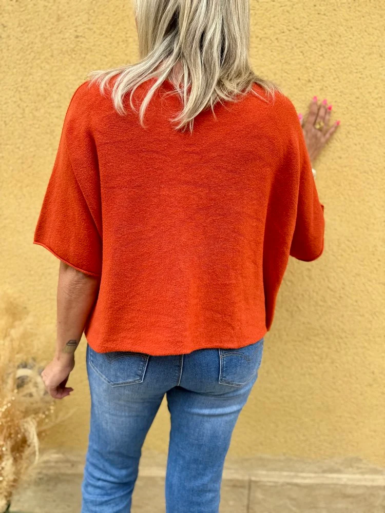 Pull loose Francisco brique orangé