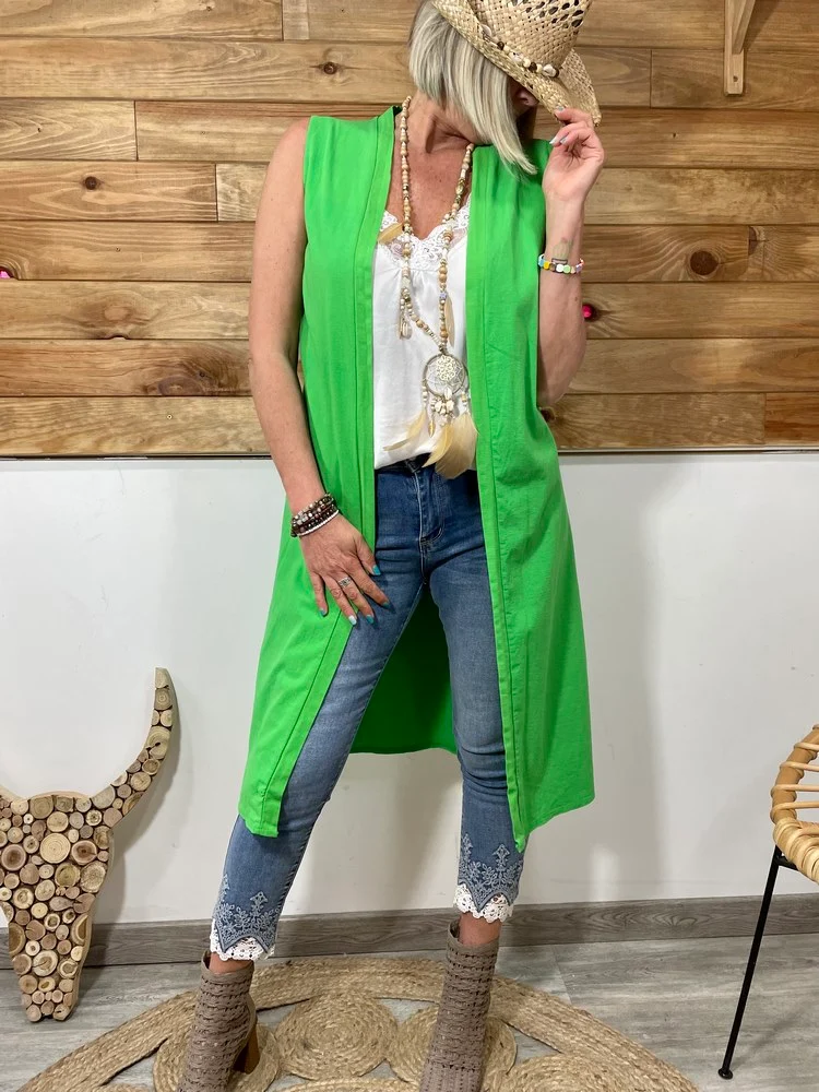 Veste sans manches Genna vert