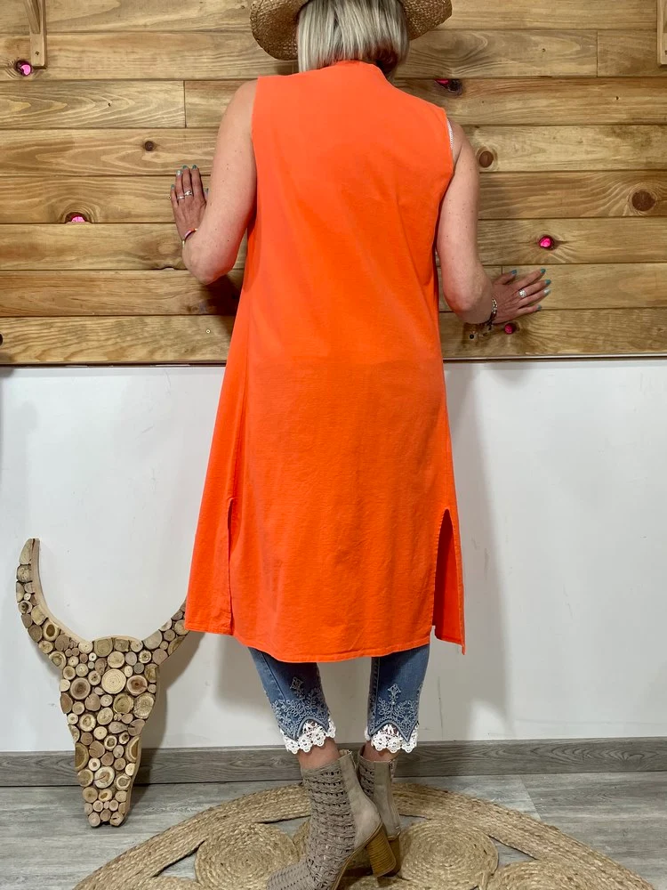 Veste sans manches Genna orange