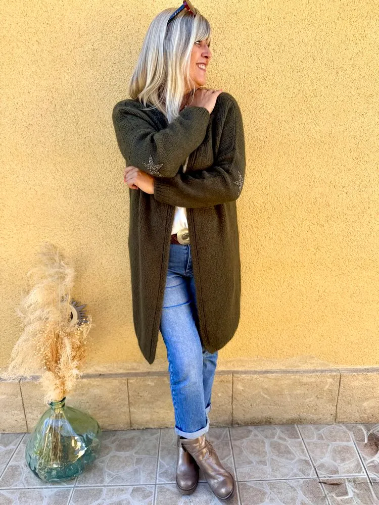 Gilet long Mathéo Etoile kaki