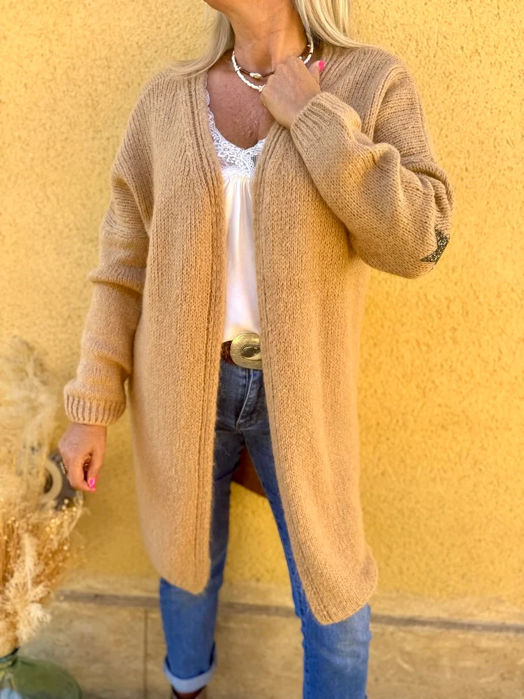 Gilet long Mathéo Etoile camel