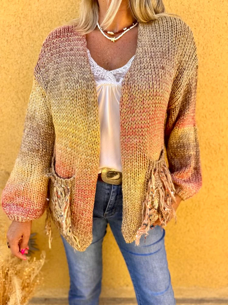 Gilet brillant Solano camel