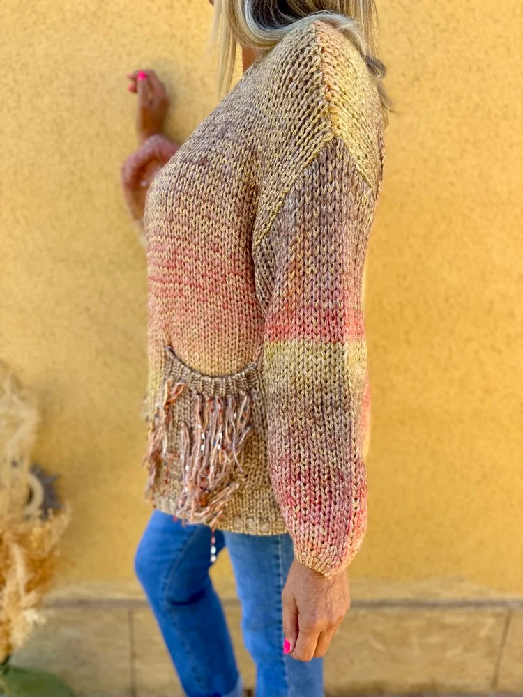 Gilet brillant Solano camel