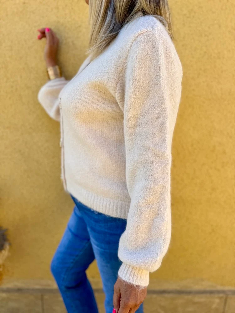 Gilet Cocoon vanille