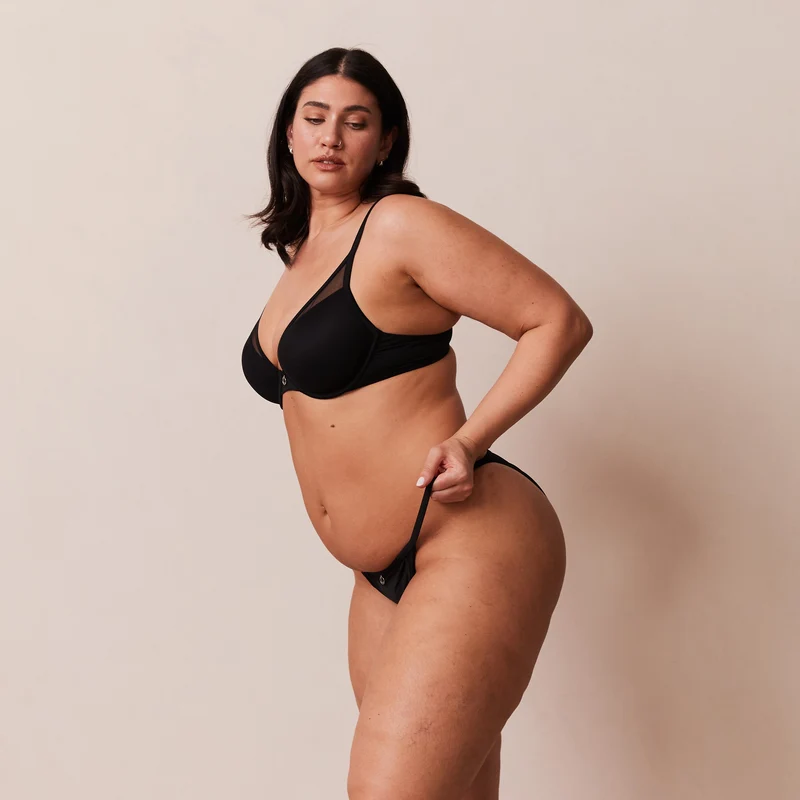 Classic Plunge T-shirt Soutien-Gorge - Noir