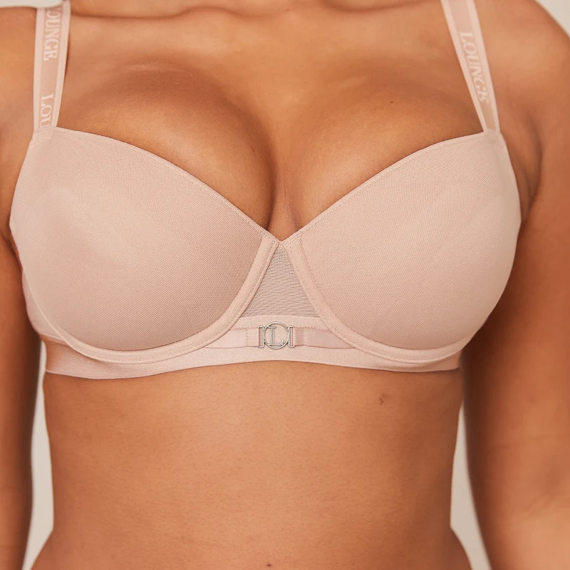 Smooth Mesh T-shirt Soutien-Gorge - Taupe