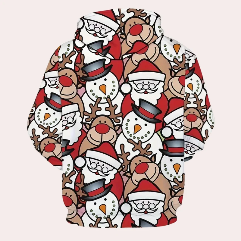 THEODORE - Sweat à Capuche Festif pour Hommes