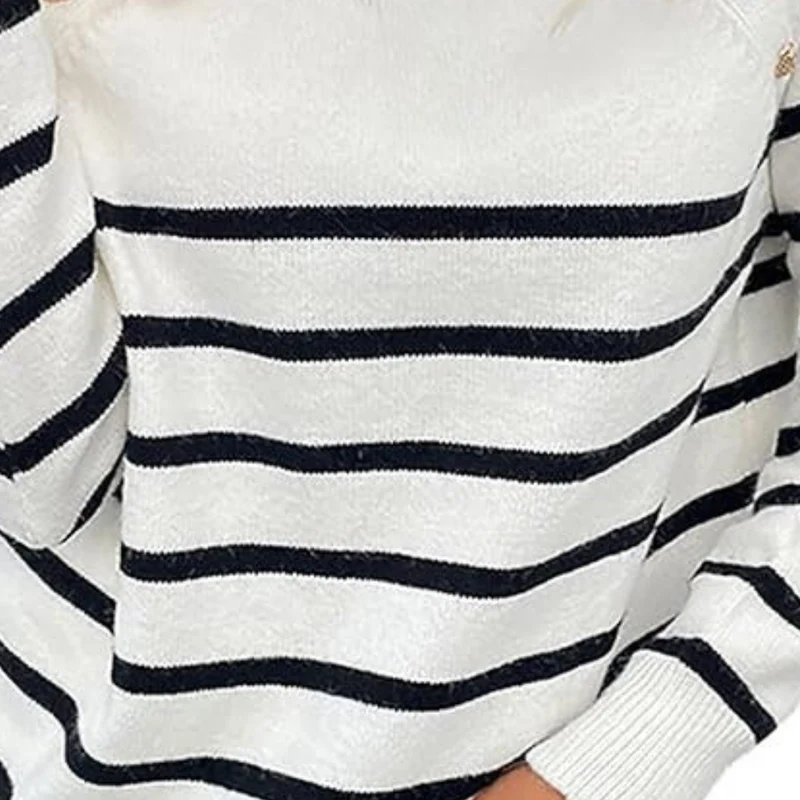 LIYA - Pull à Rayures Élégant pour Femmes