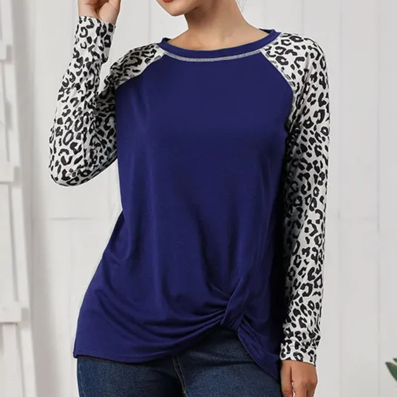 RAYLA - T-shirt à manches longues pour femmes avec motif léopard