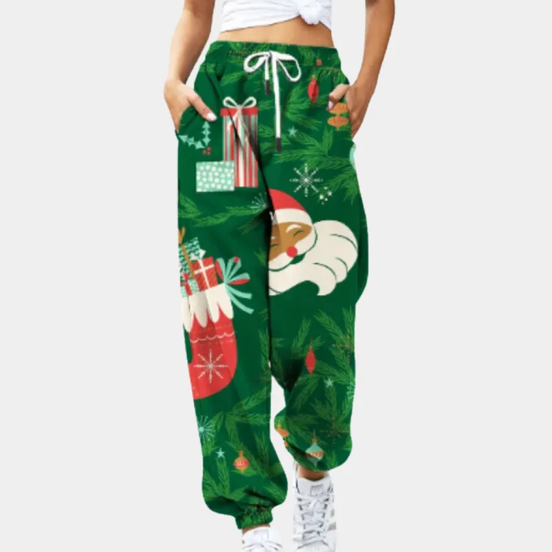 GLAUCIA - Jogging de Noël Décontracté pour Femmes