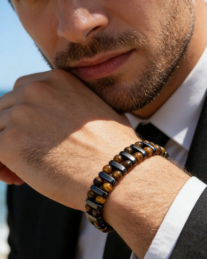 Bracelet En Pierre Naturelle Œil De Tigre