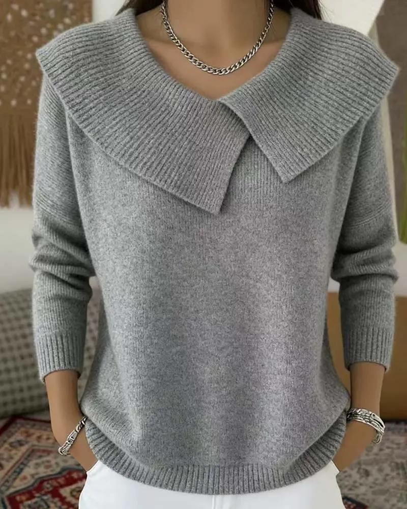 Pull Revers Uni Manches Longues