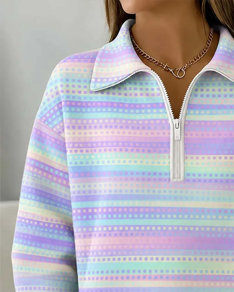 Sweat‑shirt Revers Manches Longues