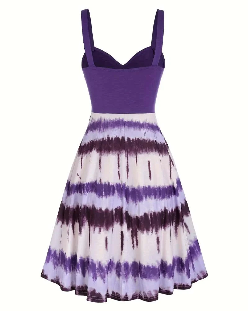 Robe Tie-Dye Bretelles Midi