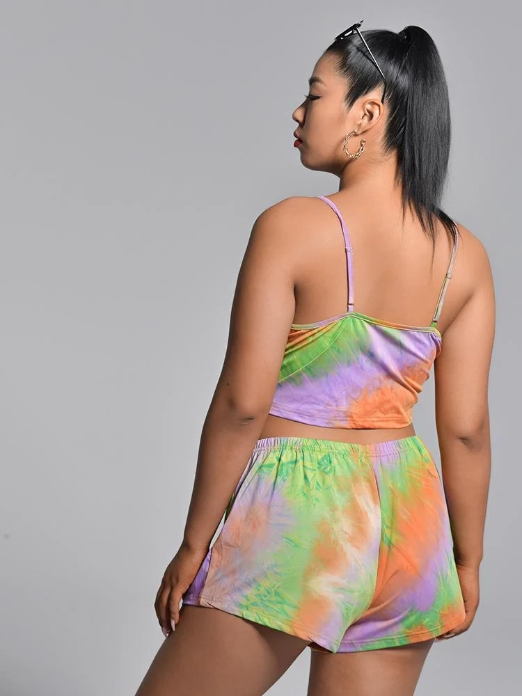 Ruched Tie Dye Co-ord