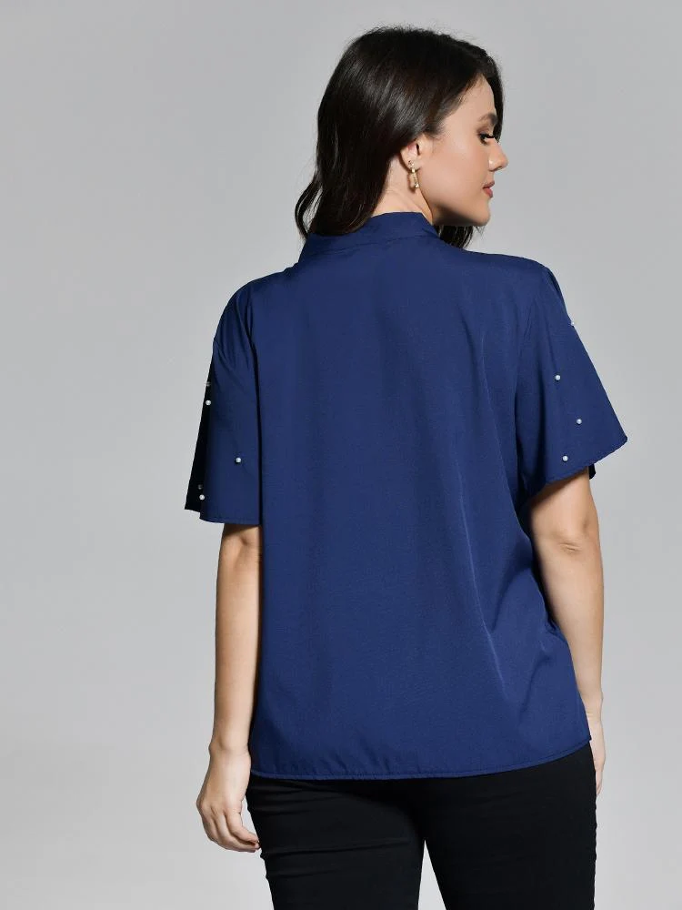 Ribbon Neck Blouse