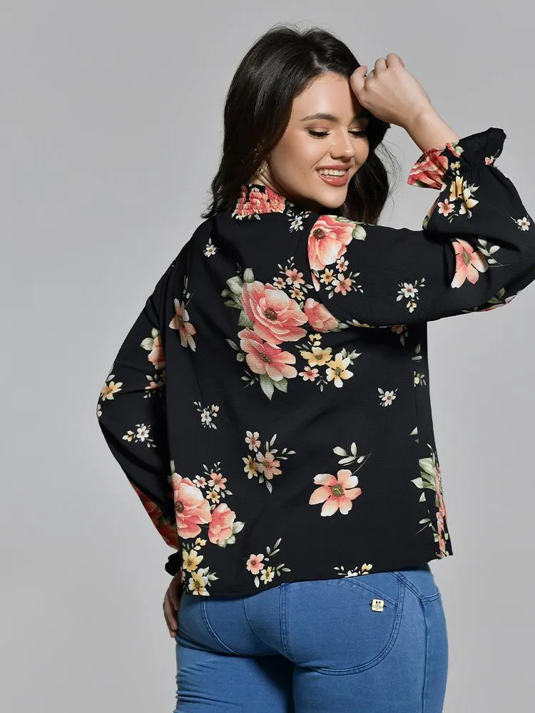 Floral Flowy Print Blouse