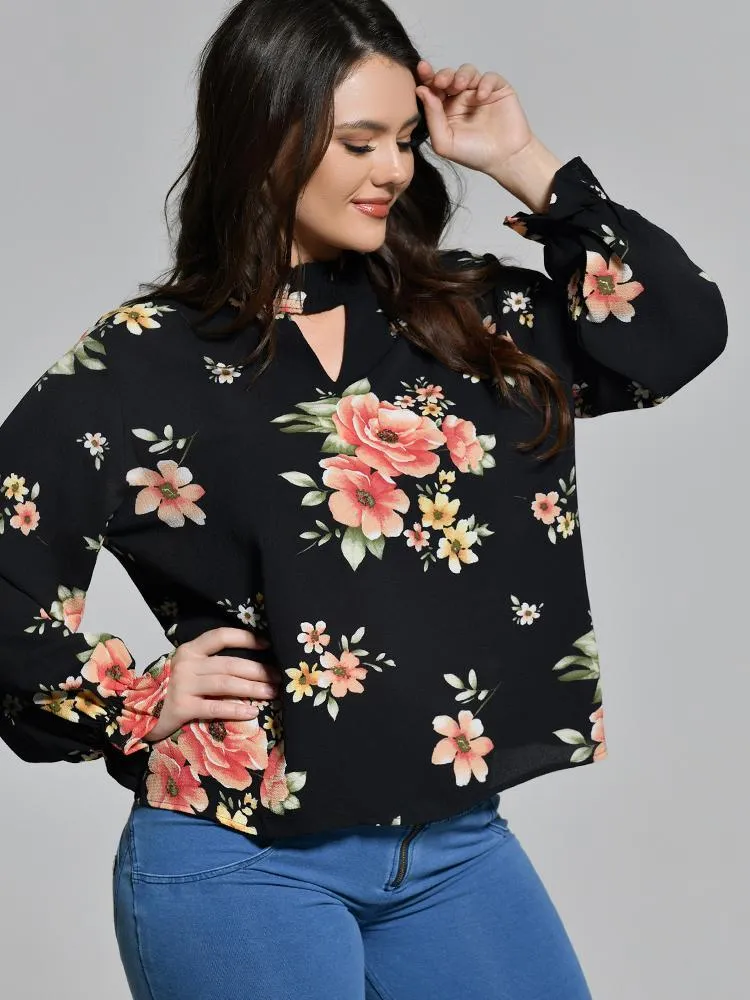 Floral Flowy Print Blouse