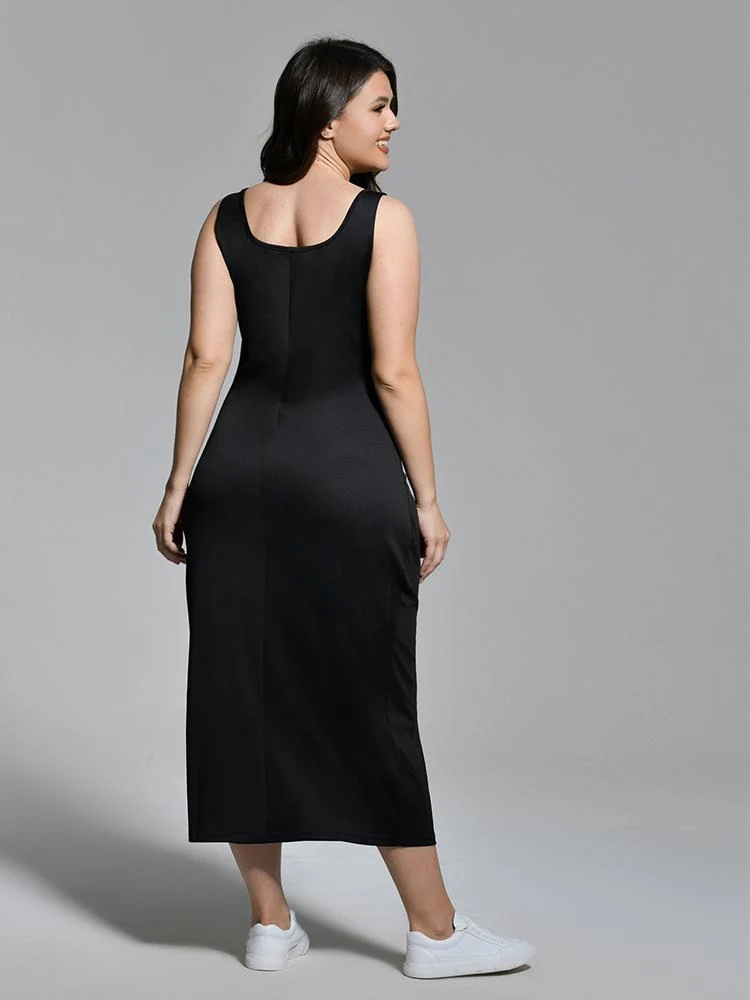 Square Neck Casual Dress