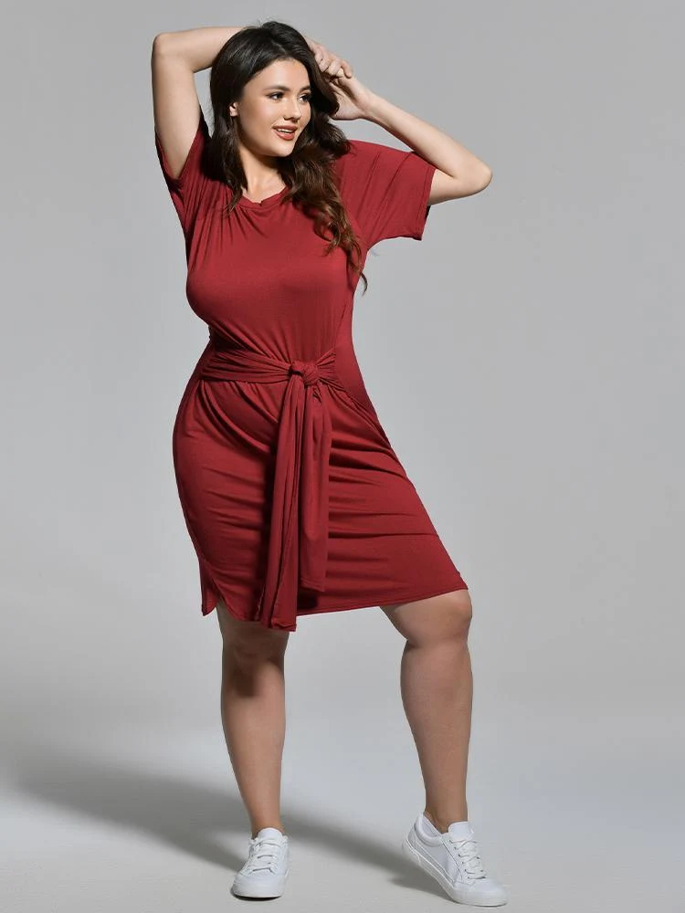 Ribbon Knotted Dress