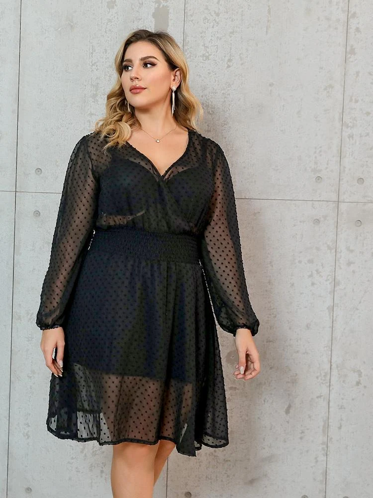 Dot Mesh Dress