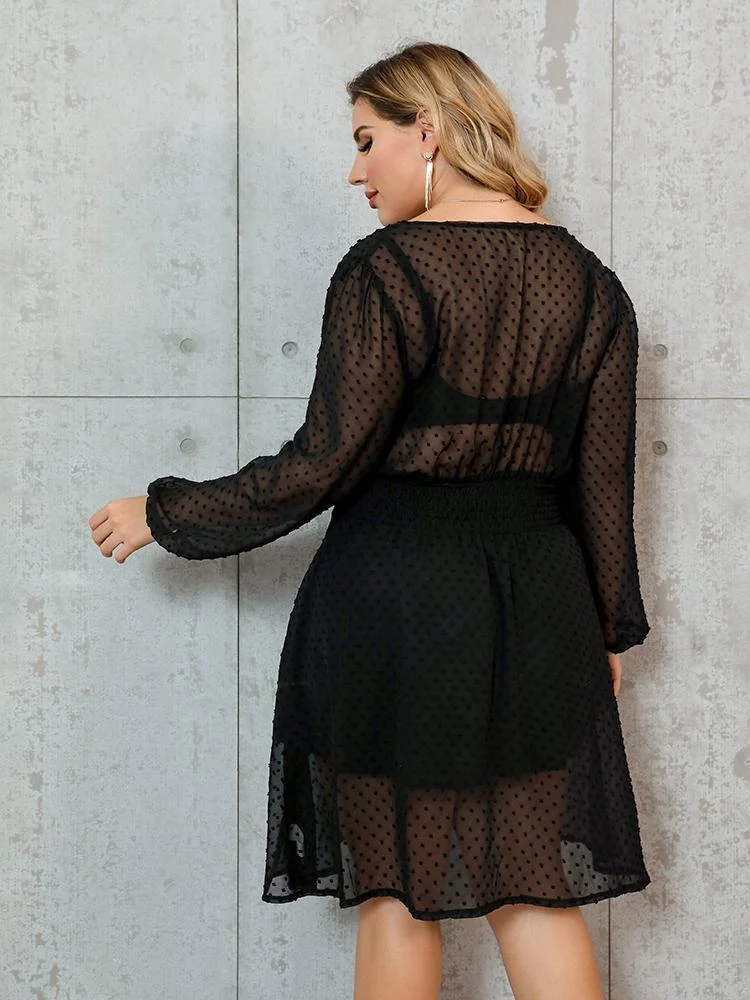 Dot Mesh Dress
