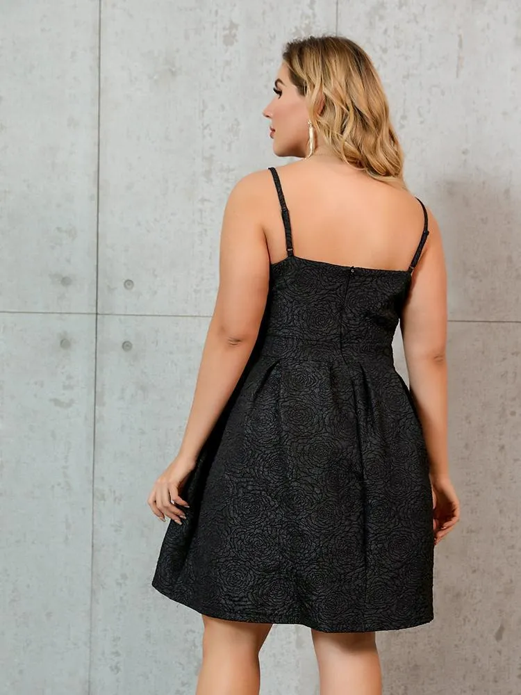 V Neck Suspender Dress