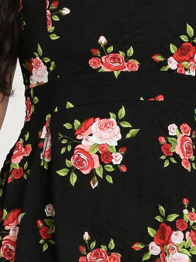 V Neck Suspender Dress