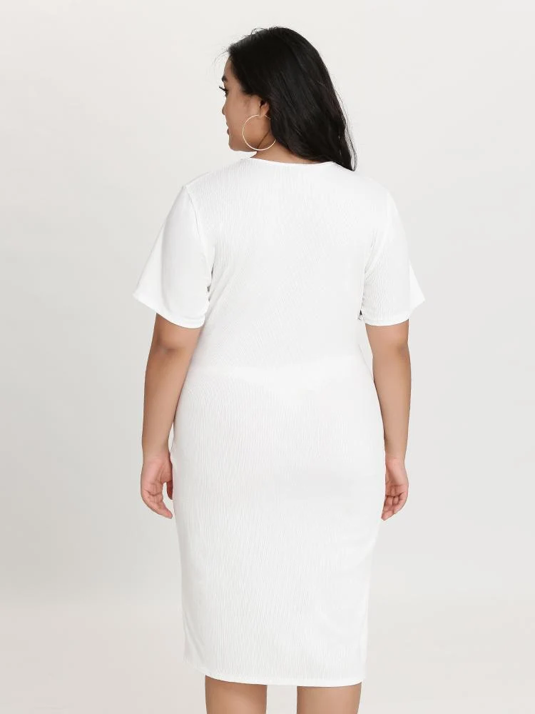 Cut Out Solid Dress