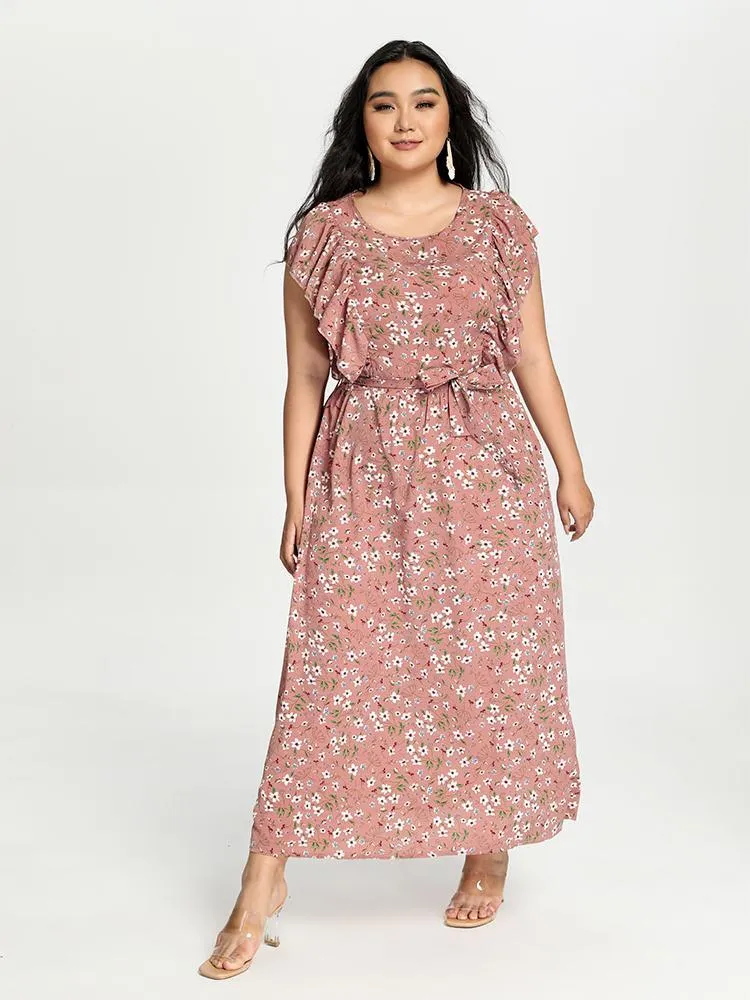 Ditsy Floral Ruffle Dress