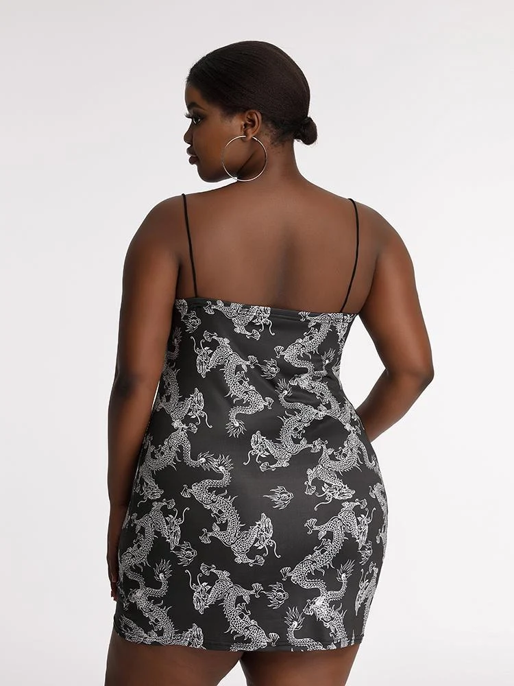 Loong Printed Cami Dress